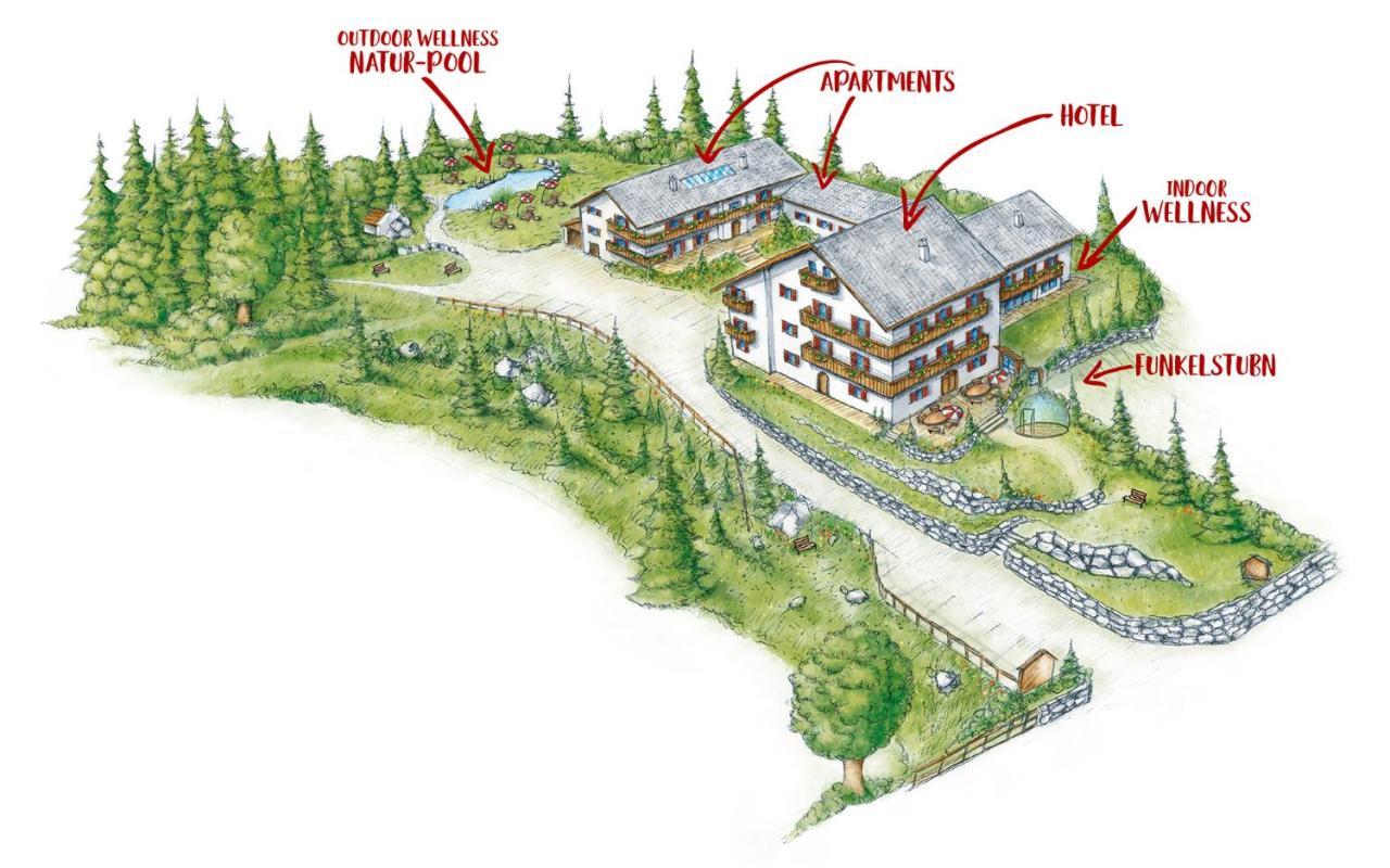 Bayern Resort Hotel - Adults Only - Mit Zugspitzblick - Eibsee-Naehe - Wellnessbereich - Naturpool Im Sommer Grainau Exterior foto